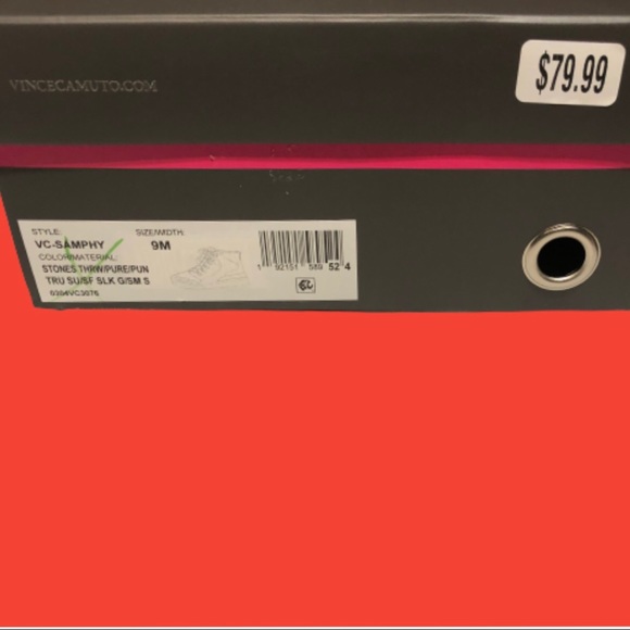 SALE!!! Vince Camuto High Top Mixed Material Sneakers - Picture 10 of 10